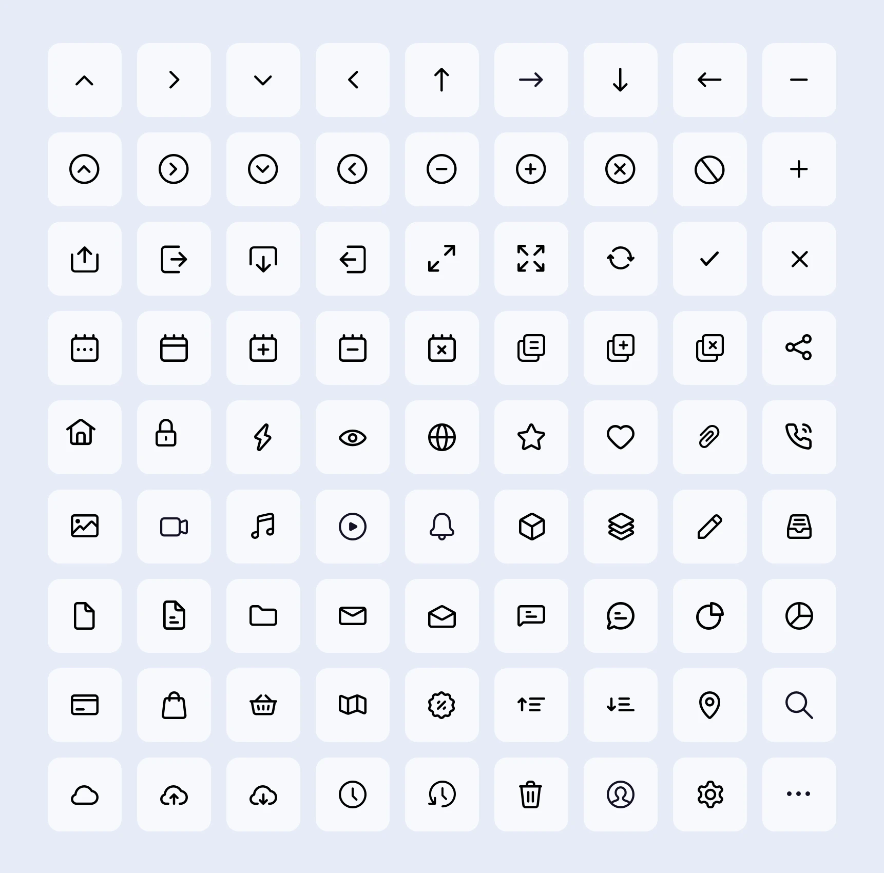 81 Mini Essential Icons for Sketch - Elegant and clean icons design for any kind of project.