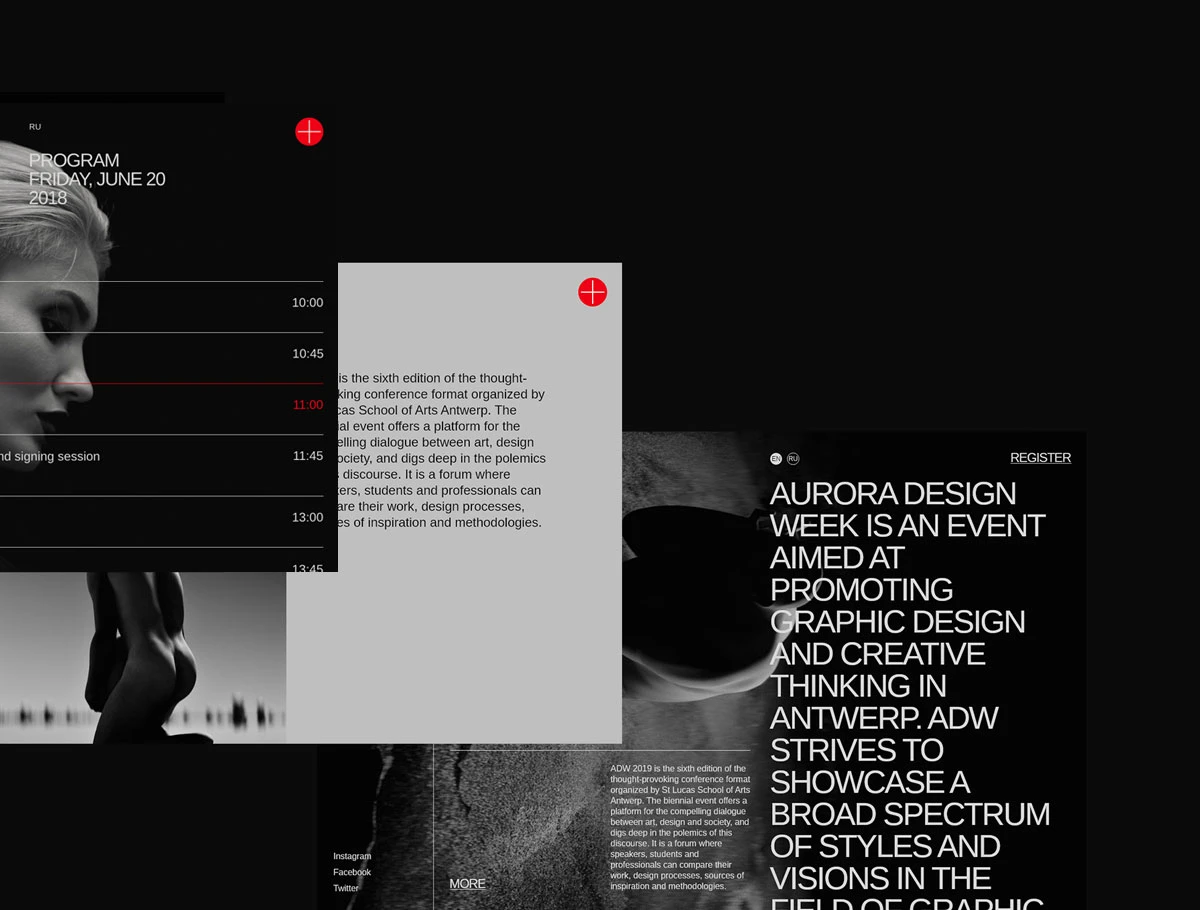 Aurora - Free Web Elements - Appealing web elements, stylish interface, interactive structure — it’s all about Aurora. Meant to be a perfect kit for promoting events, it became a design treasure for any project type.