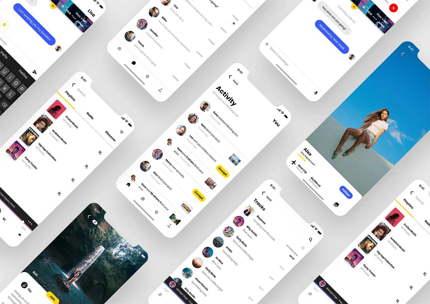 Backpack - UI Kit Free for Adobe XD - Includes 50+ customizable screens across seven categories 