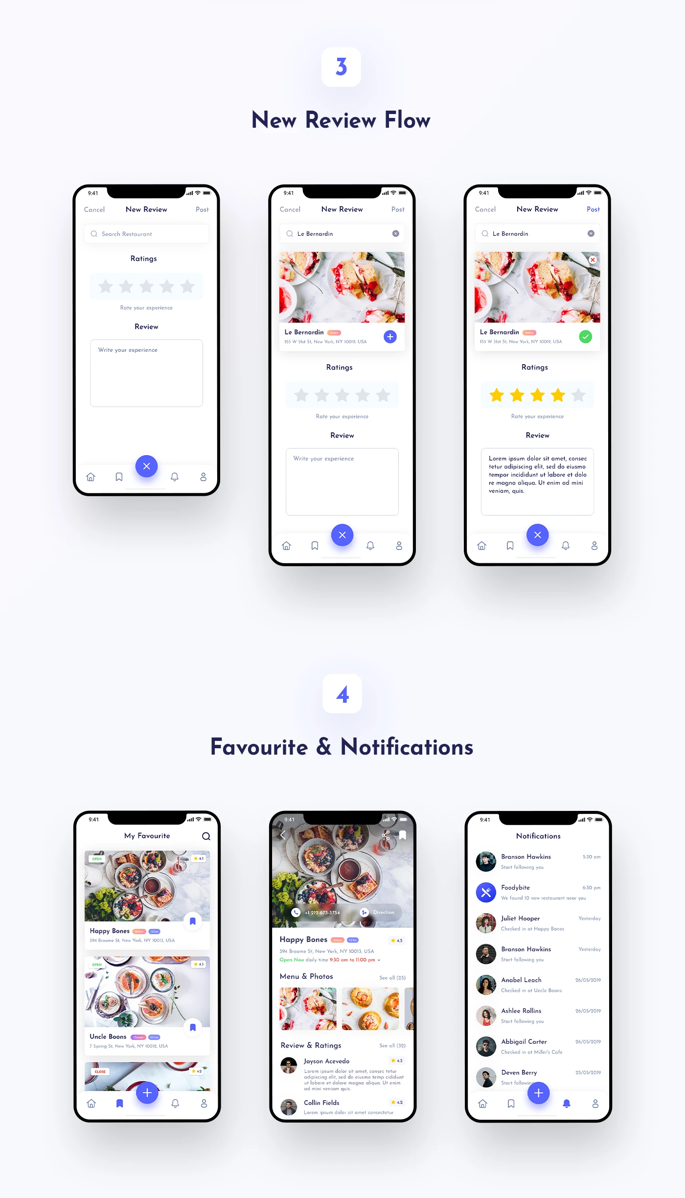 Foodybite - Free UI Kit for Adobe XD - Foodybite is a free UI Kit. It is easy to use for Adobe XD for who want to design an app related to food or restaurant services. The UI Kit pack included more than 30 customizable screens. All screens are fully editable. This UI Kit is free for personal & commercial projects.