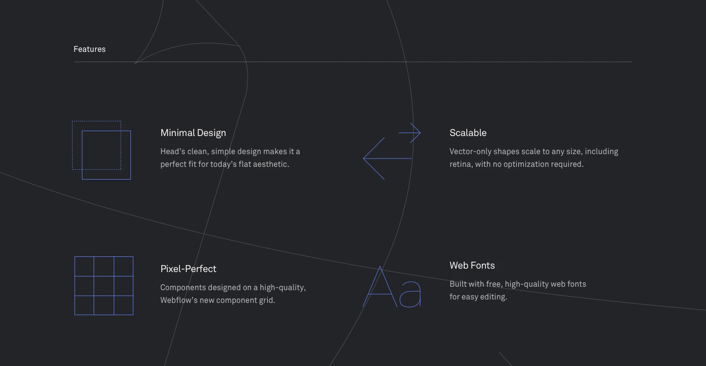 Head: Free Sketch Header Starter Kit - Head is a free high-quality user interface kit includes 6 modern headers designed for Sketch. Kickstart your website with some hand-crafted ideas for your header.