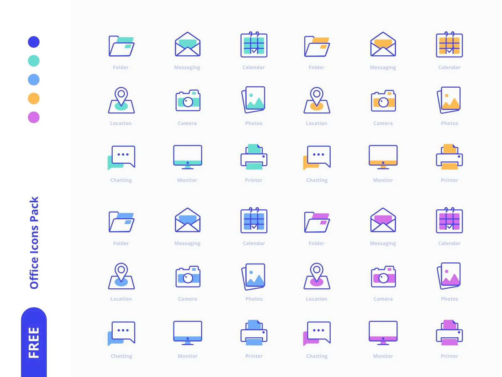 Freebies Office Icons Pack - Some lovely free icons by Gunaldi Yunus.