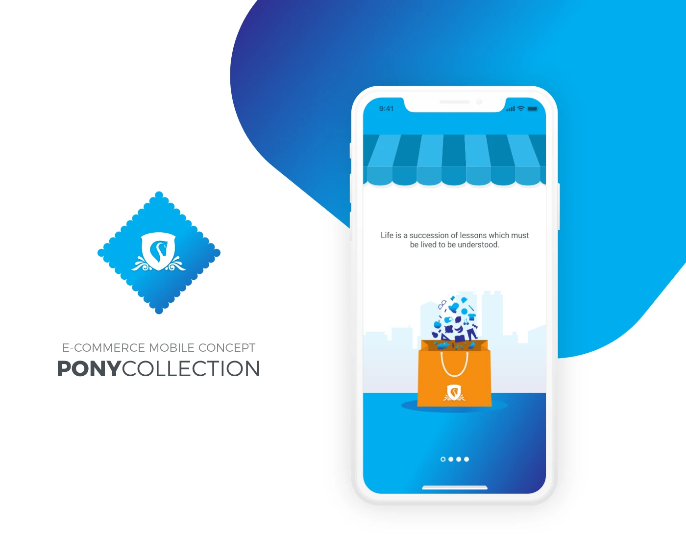 Pony Collection - eCommerce Mobile App - Minimal and clean eComerce app design by Tung Chi Vo