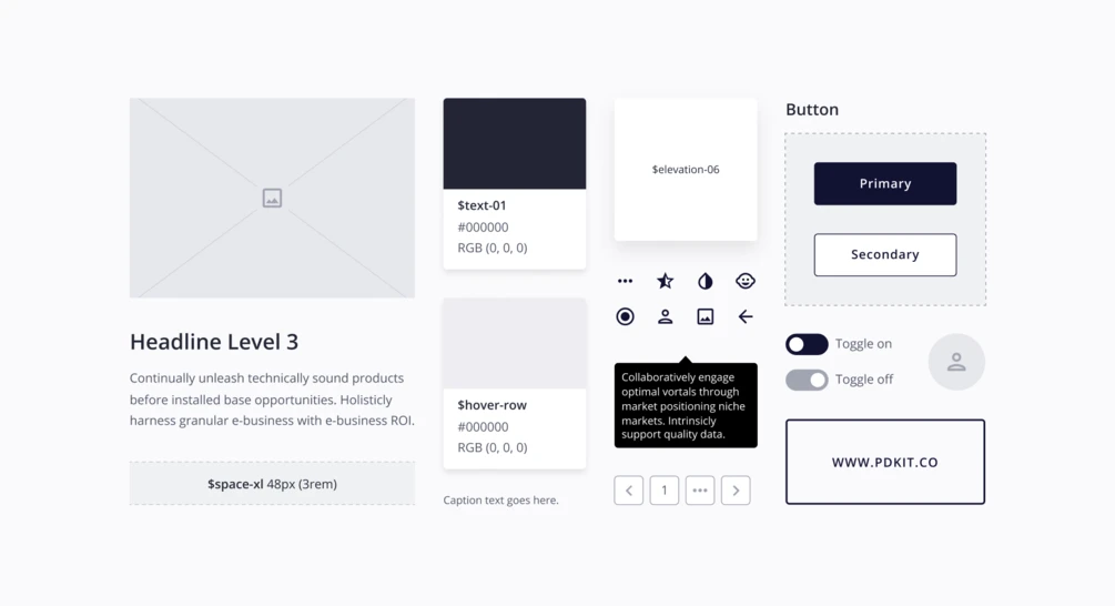 Product Design Kit for Figma - The ultimate design kit for Figma. Create high fidelity wireframes, user interfaces and style guides for your desktop products. It’s fully customizable and free.