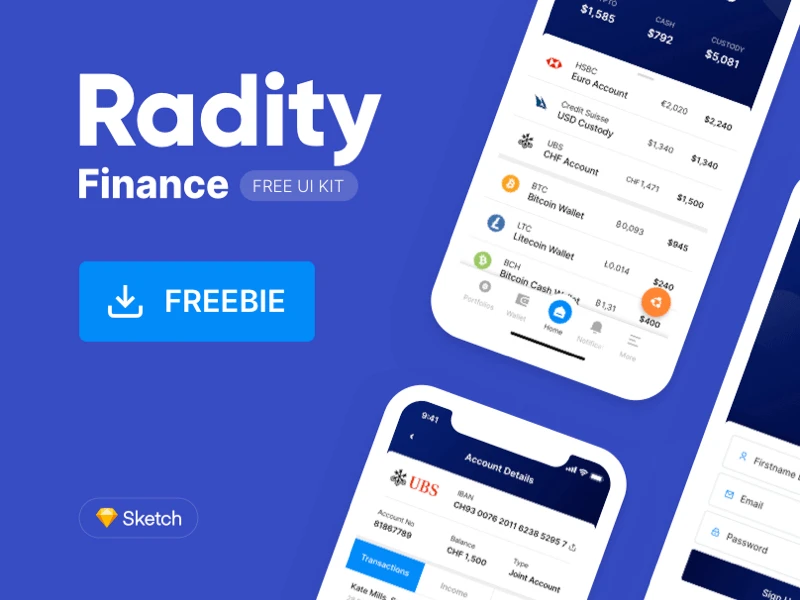 Radity - Finance UI Kit