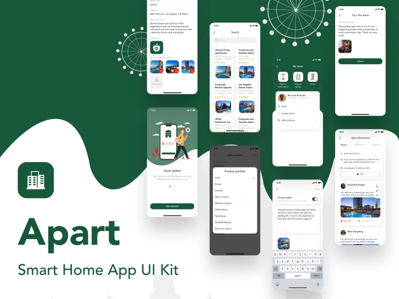 Apart - Smart Home App Free UI Kit