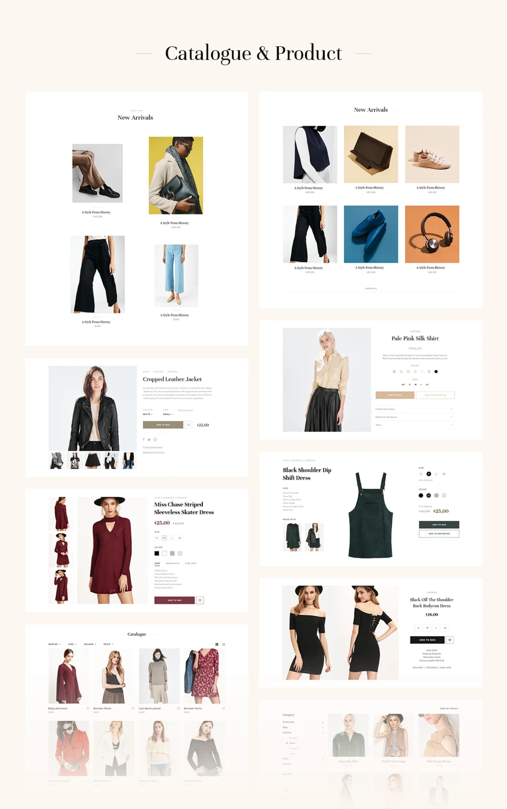 Diadema – UI Kit Web eCommerce - Pretty big and elegant stack of easy-to-setup designs for your internet store.