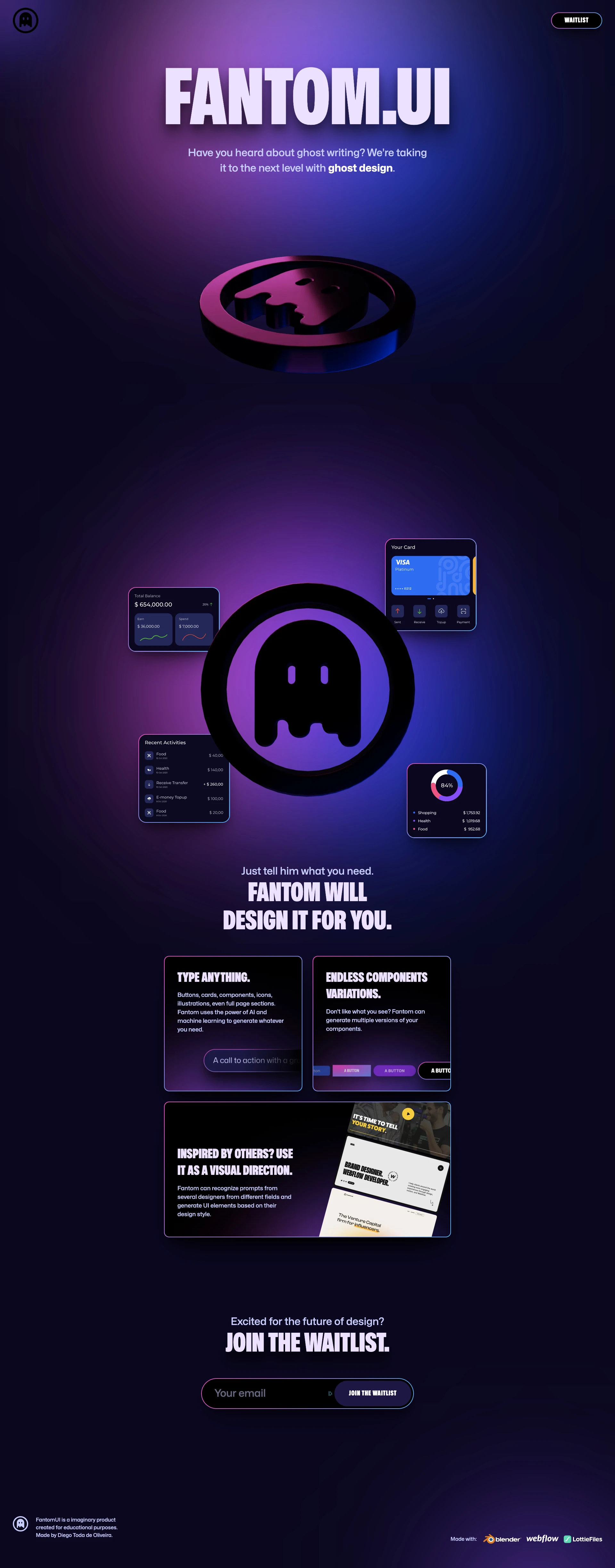 Fantom.UI Free Webflow Landing Page - The perfect starting point for building a unique website without starting from scratch. Free Webflow template with a modern design, responsive layout and all the features you need.