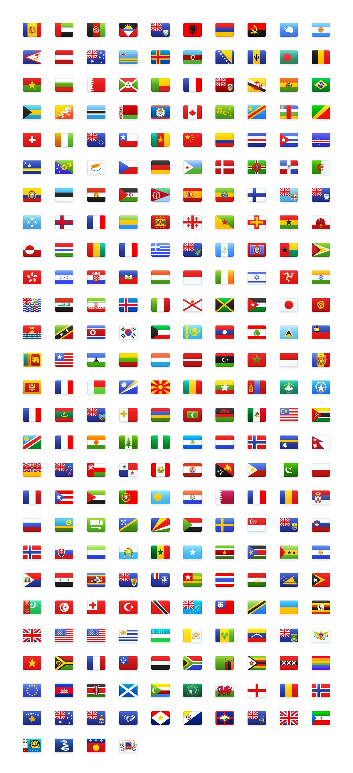 Flagpack Free Icons Pack - Stunning flag icons for your digital product. 260+ open source flag icons to use in your design tool or in your code project.