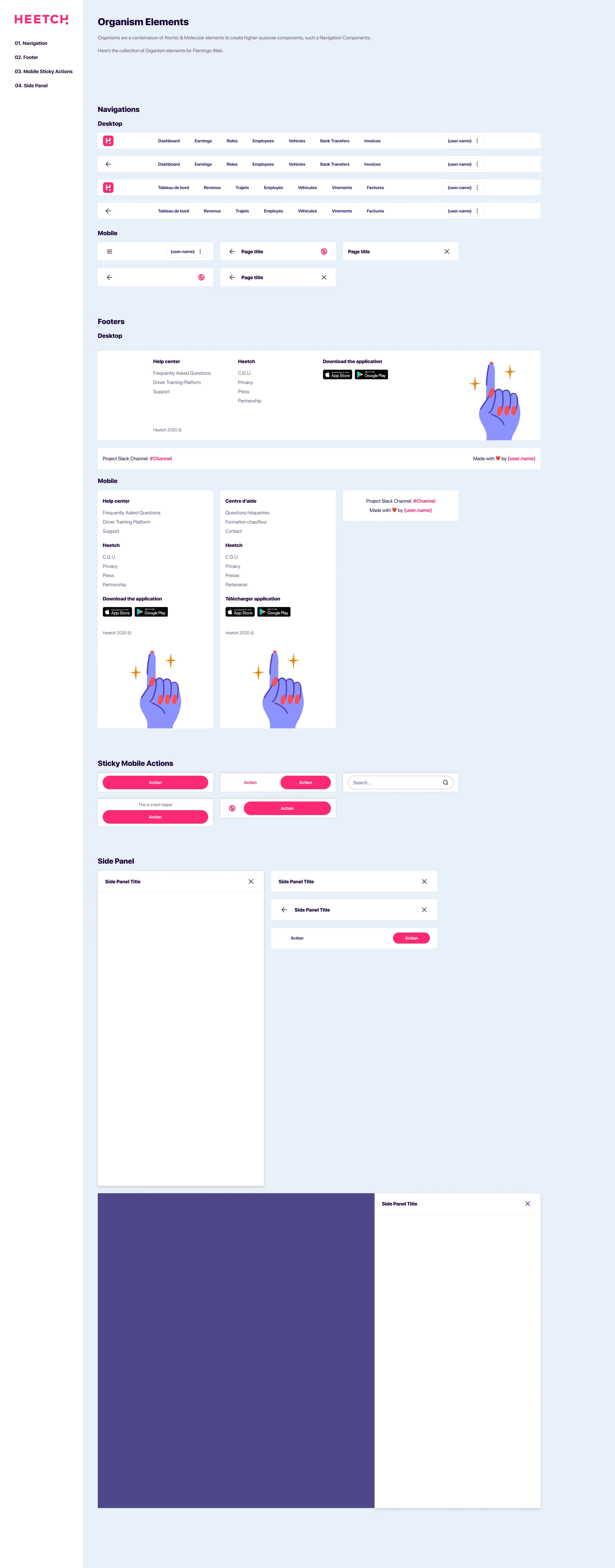 Flamingo Design System for Figma - Flamingo is a small design system that can help aspiring designers. It's based on atomic design principles.