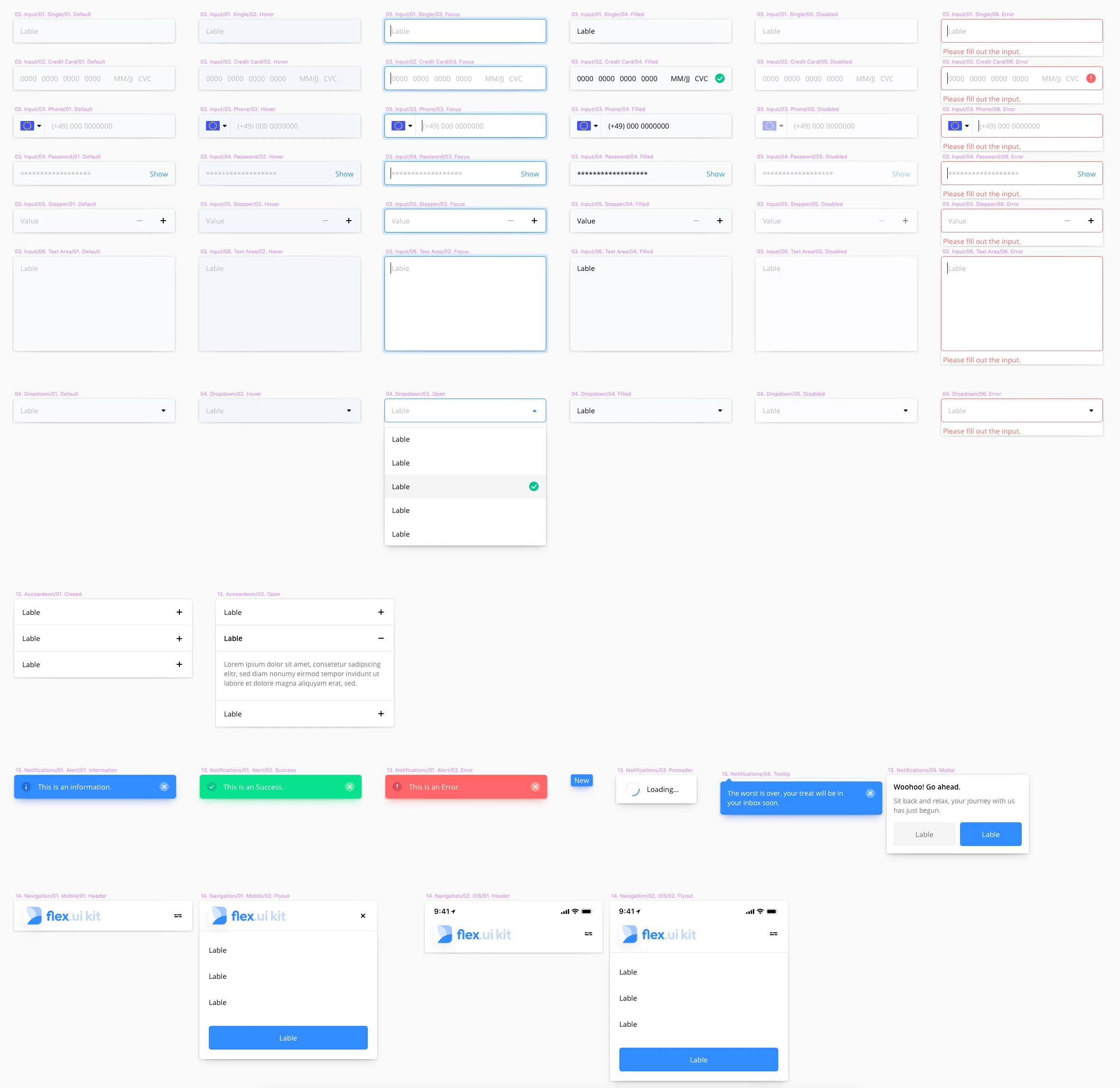 Flex UI Kit for Sketch - I have built a mobile UI Kit Library and completely structured it with easy style control. You can use this Kit for all commercial and non-commercial projects.
