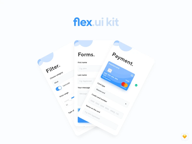 Flex UI Kit for Sketch