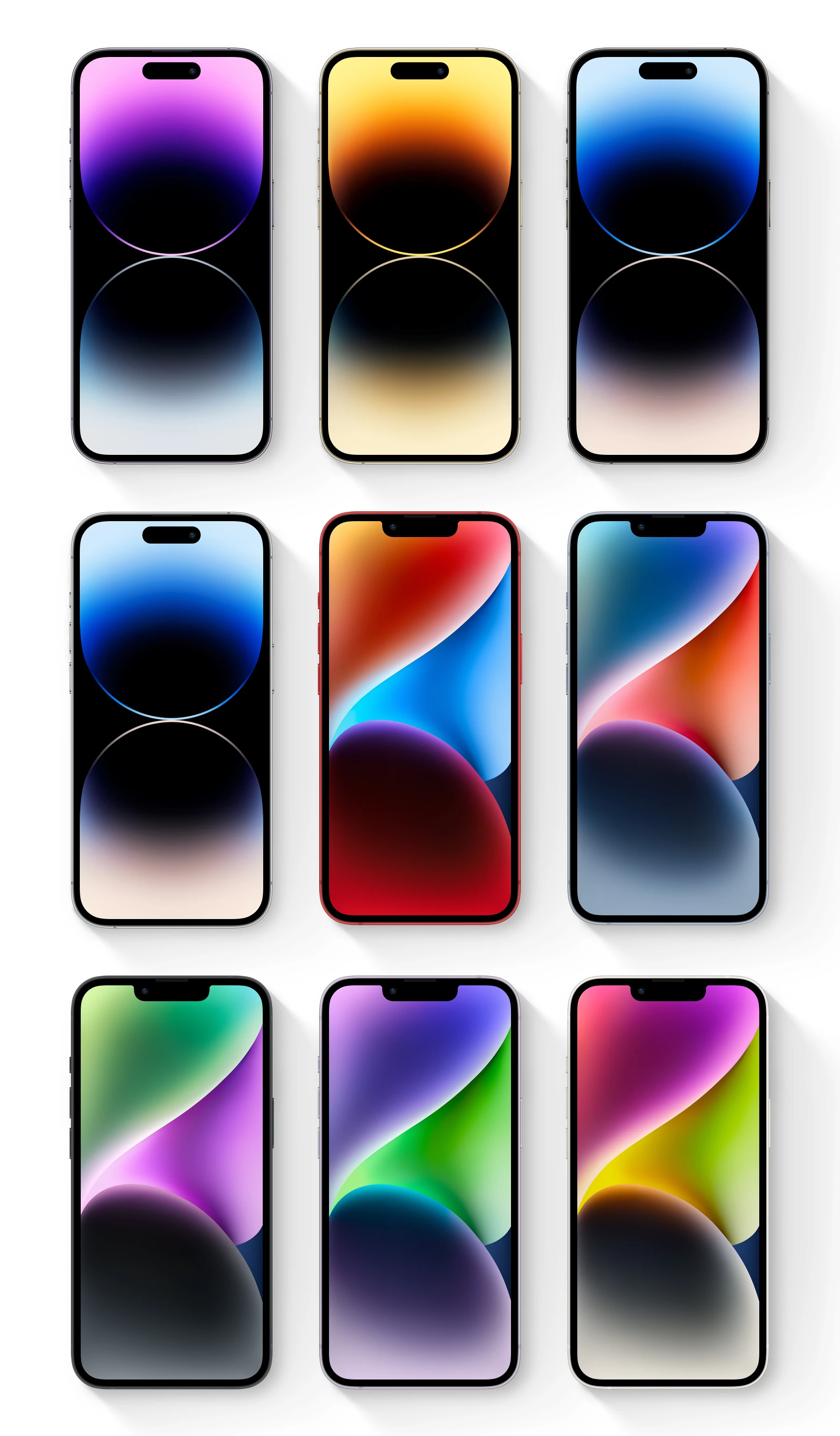 Free iPhone 14 Mockups for Sketch - Meet new iPhone 14 in official colors. The realistic render with curves, shadows, new textures and depth of field make it a great tool to showcase your designs.