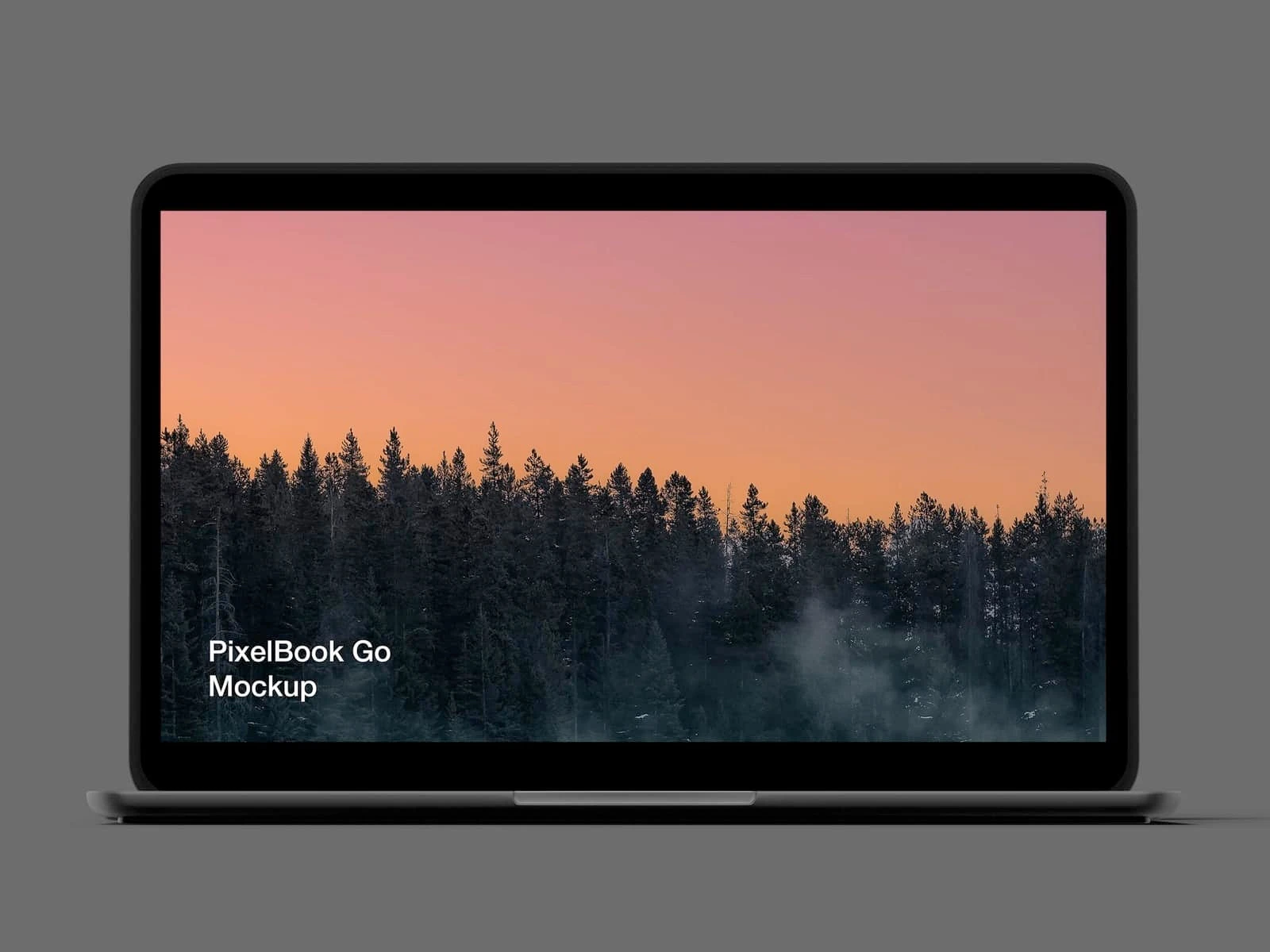Free Pixel 4 and Pixelbook Go Mockup - Meet high resolution PixelBook Go and Pixel XL 4 mockups in black color.