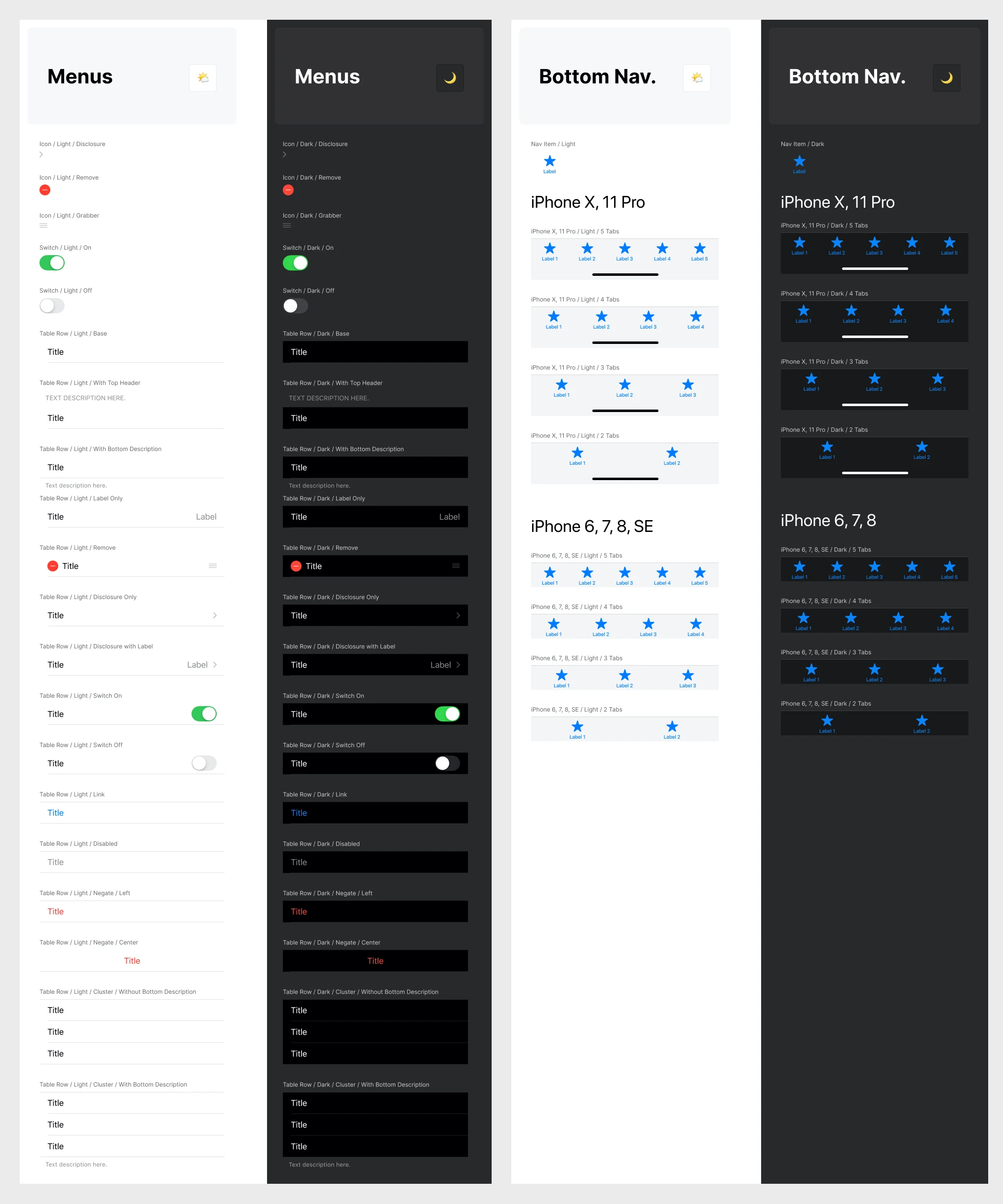 iOS/iPadOS 14 Free UI Kit for Figma - I found myself frequently trying to locate many misplaced common iOS/iPadOS system-level interface elements, so decided to build and collect them all in one place. All of the elements here are named for easy instance-swapping, have constraints applied, and use auto layout where appropriate.