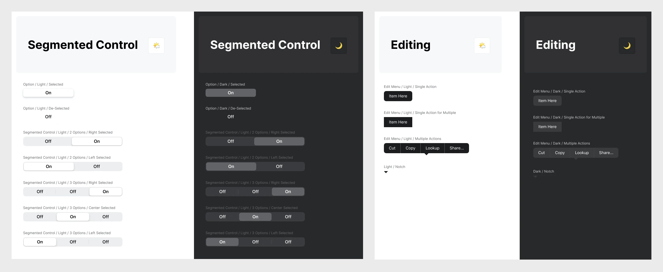 iOS/iPadOS 14 Free UI Kit for Figma - I found myself frequently trying to locate many misplaced common iOS/iPadOS system-level interface elements, so decided to build and collect them all in one place. All of the elements here are named for easy instance-swapping, have constraints applied, and use auto layout where appropriate.