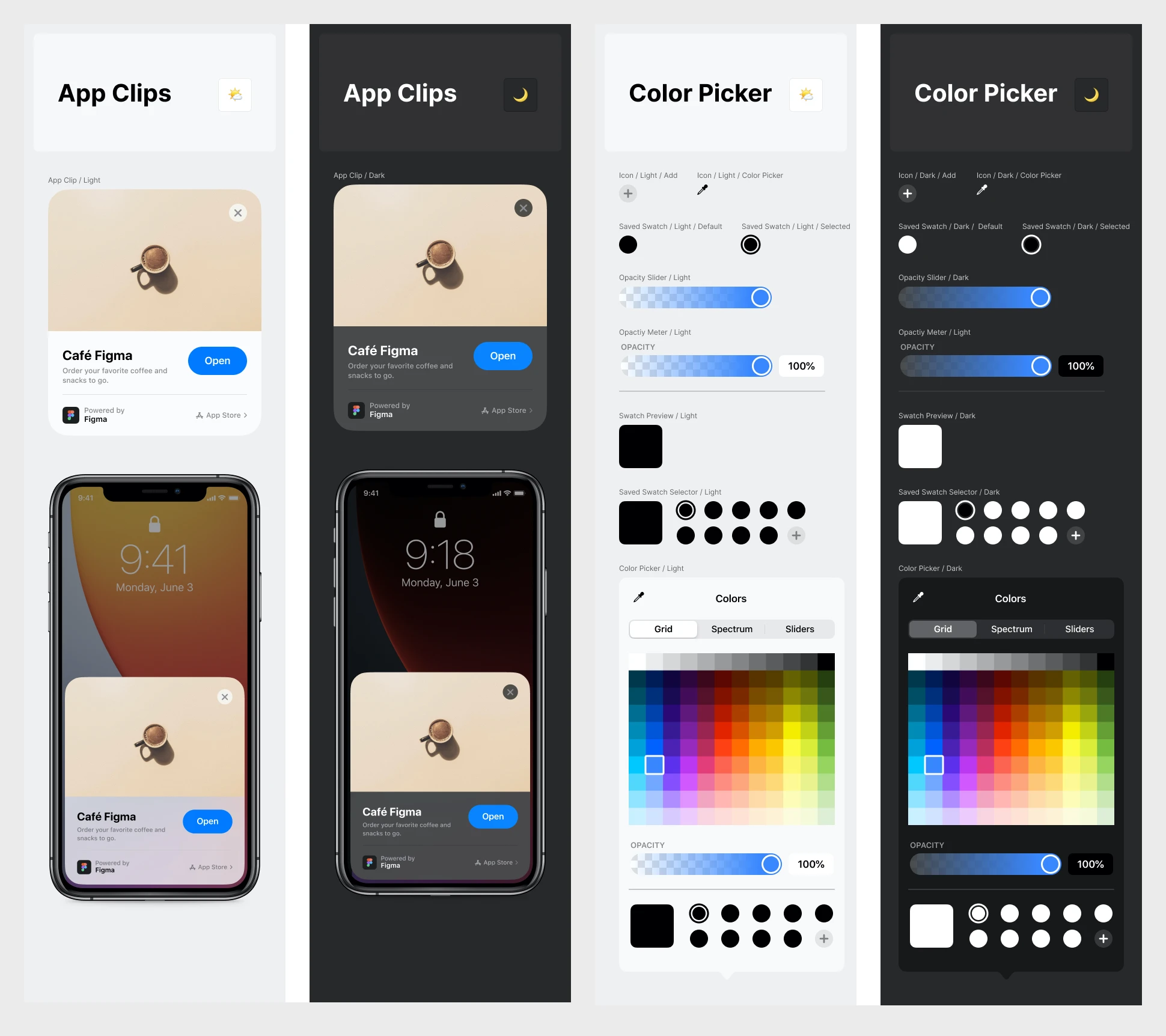 iOS/iPadOS 14 Free UI Kit for Figma - I found myself frequently trying to locate many misplaced common iOS/iPadOS system-level interface elements, so decided to build and collect them all in one place. All of the elements here are named for easy instance-swapping, have constraints applied, and use auto layout where appropriate.