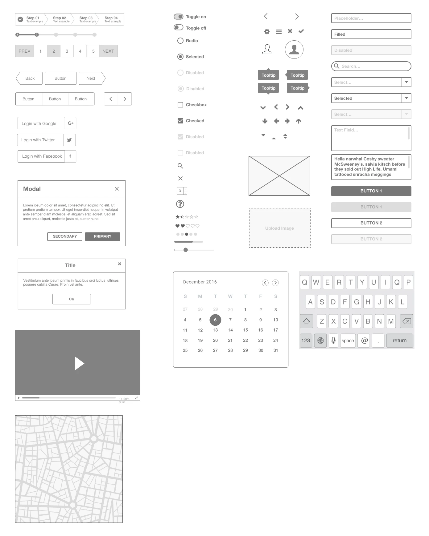Ironhack Free Wireframe UI Kit for Figma - Use this wireframe kit to make your first steps as a UX/UI Designer using Figma. This kit contains useful bits and pieces, UI elements, and Interface components to rapidly build your designs, convey your ideas or test.