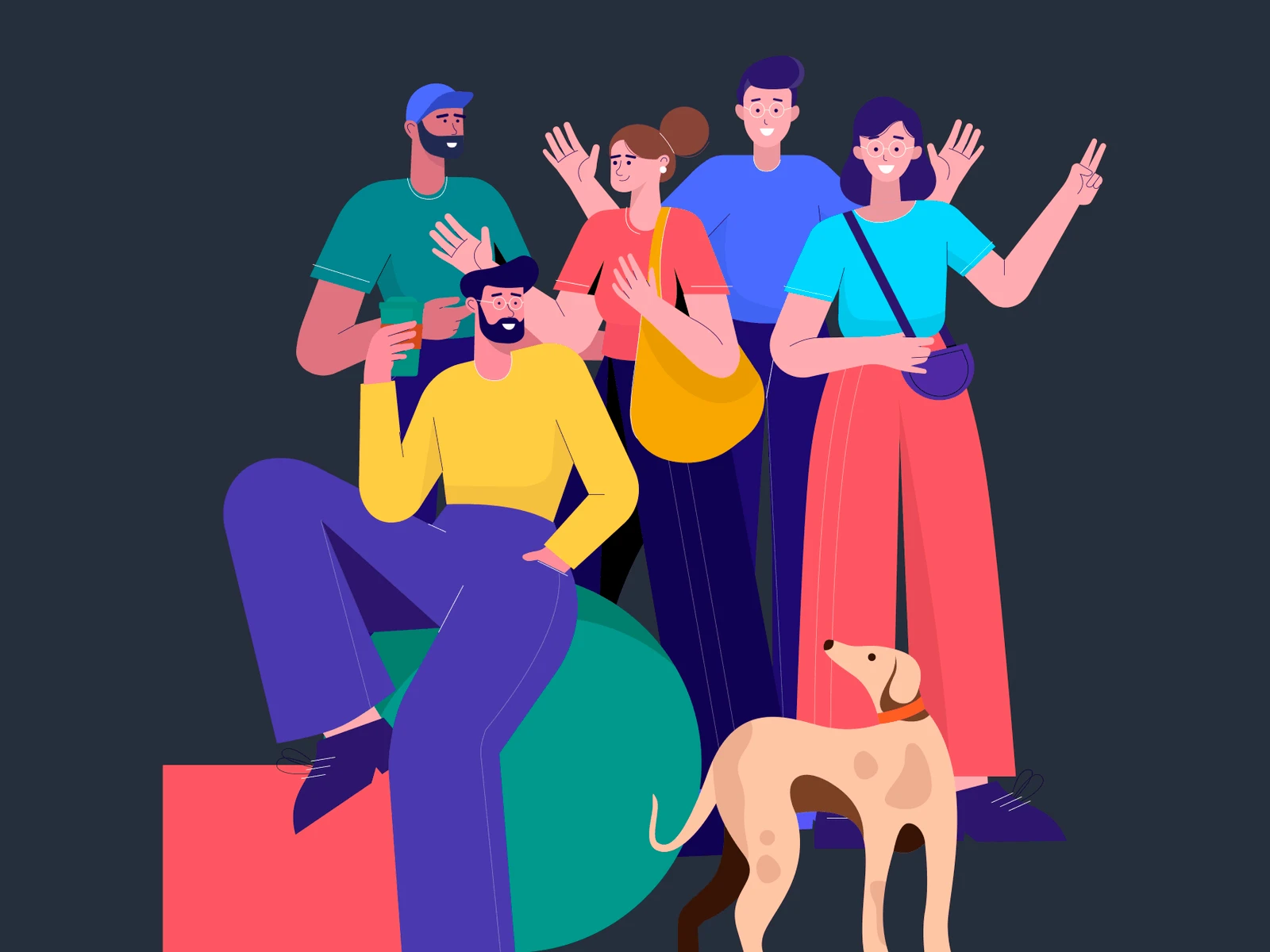 Lifestyle Free Illustrations - 12 colorful vector illustrations about lifestyle. Saving you time as a designer and money as a startup owner or an entrepreneur.