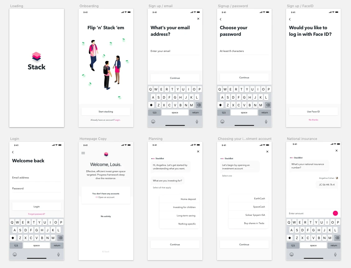 Stack UI Kit - Stack UI Kit is a perfect kickstart to your mobile finance project iOS design and Android. The design concept is based on a financial investor app, that uses machine learning to calculate the best stocks for the user to invest their money.
