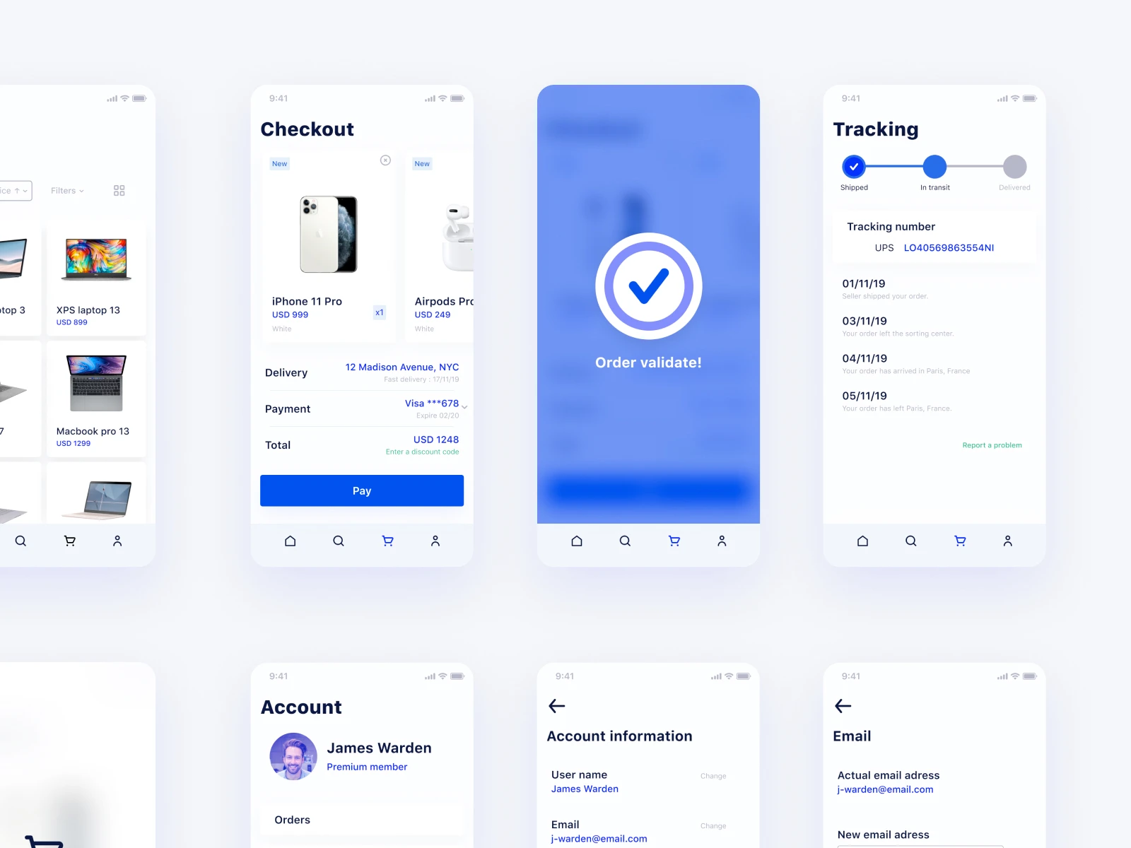 Tech Marketplace UI Kit for Figma - It's a tech-oriented marketplace with modern UI design.