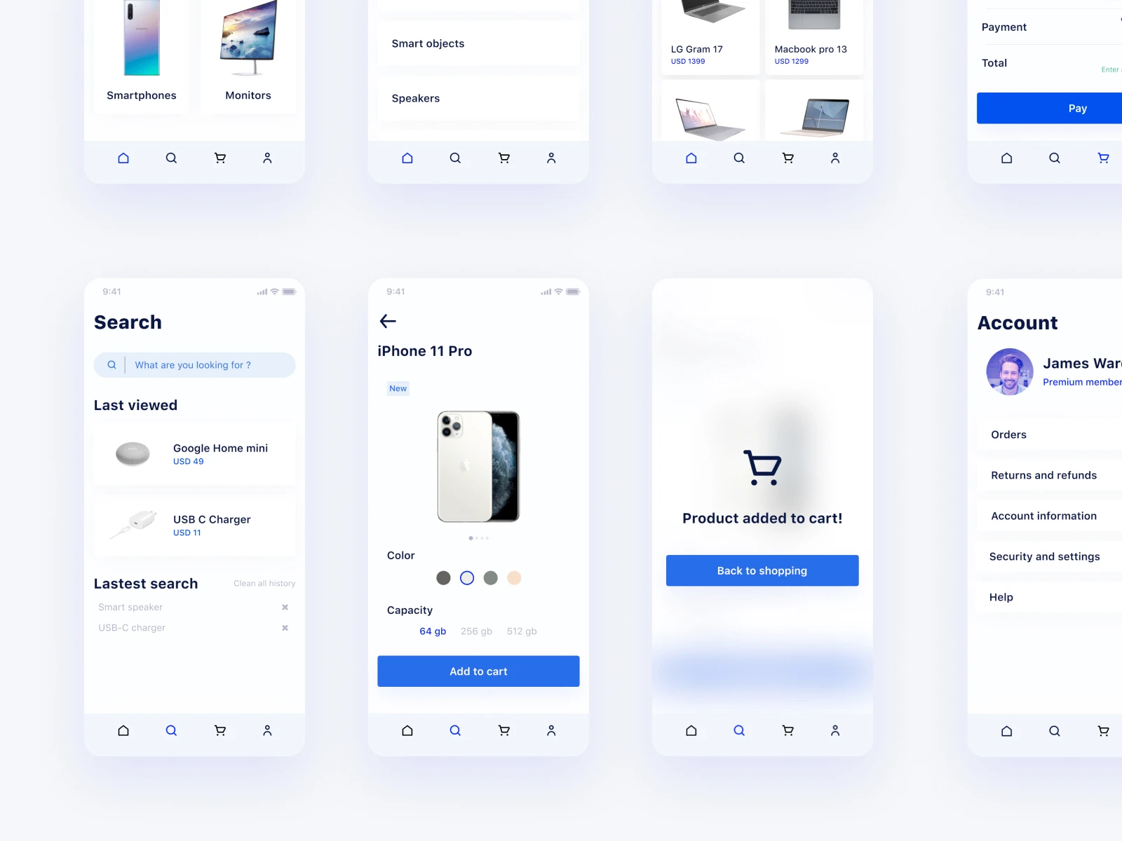 Tech Marketplace UI Kit for Figma - It's a tech-oriented marketplace with modern UI design.